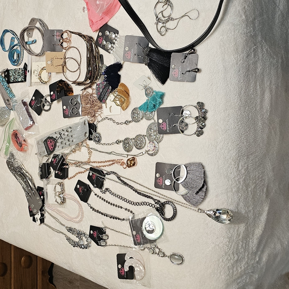 Assorted Fashion Jewelry Lot - Mixed Metallics & Colorful Accents